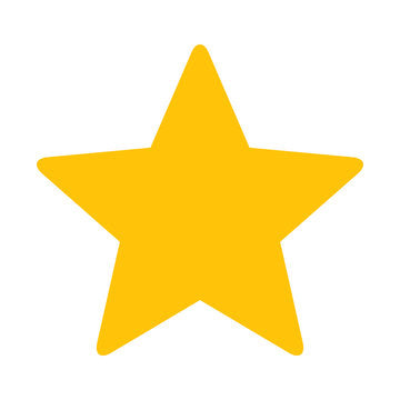 A big yellow star symbolising great reviews and trust